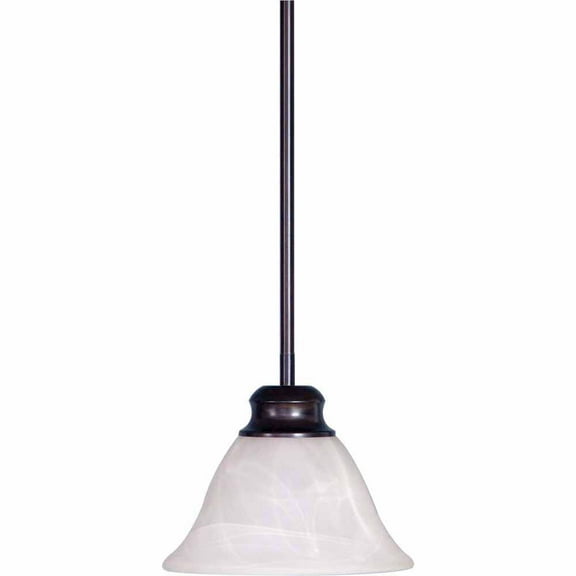 Volume Lighting V2141 Troy 1 Light 8" Wide Mini Pendant - Bronze