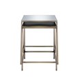 thumbnail image 2 of ACME Yumia 2Pc Pack Nesting Tables Set, Antique Brass & Mirror-Color:Antique Brass & Mirror,Quantity:1,Style:Contemporary/Casual, 2 of 4