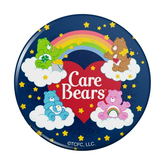 Care Bears Classic Logo Group Pinback Button Pin