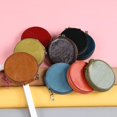 thumbnail image 2 of Coin Purse Super Soft Wear Resistant Cowhide Small Round Wallet Headset Bag for Home-YNP, 2 of 5