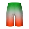 thumbnail image 3 of Iyufng Mens Shorts Men's Shorts Drawstring,Men Casual Fashion Gradation Print Shorts with Pockets Elastic Waist Beach Pants, 3 of 4