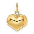 thumbnail image 4 of Auriga Fine Jewelry 14K Yellow Gold Heart Pendant (L- 15mm, W-12mm) for Women, 4 of 6
