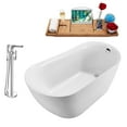 thumbnail image 3 of Tub, Faucet and Tray Set Streamline 67" Freestanding NH281-120, 3 of 5