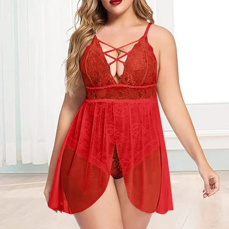 XWSHYW Pajamas for Women Fashion Solid Color Lace Underwear Sexy Crew Neck Sleeveless Bra and Panty Sets Todays Clearance Deal