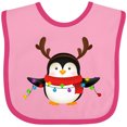 thumbnail image 3 of Inktastic Penguin Xmas Boys or Girls Baby Bib, 3 of 4