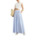 thumbnail image 3 of Womens Summer Long Skirt High Waist Pleated A-Line Casual Flowy Fairy Skirts, 3 of 9