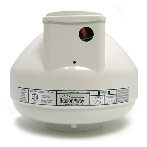 RadonAway RP260 Radon Mitigation Fan + 4x6 Install Kit