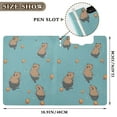 thumbnail image 3 of FORMRS A4 Clipboard Folder with Pen Holder Horizontal Foldable School Office Binder, Cartoon Capybaras, 3 of 9