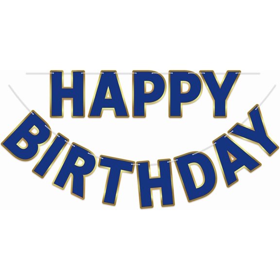 Birthday Banner and Hanging Swirls -  Happy Birthday Banner with  Swirls, Cute Decorations for Boys and Girls, Party Hanging Decorations