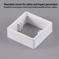 thumbnail image 3 of Maoww 2pcs ABS Socket Surround Plate Light Switch Spacer For Seamless Installation Single Socket Spacer 1 30mm, 3 of 6