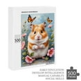thumbnail image 6 of Hamster With Flower Oil Painting 500-Piece Hamster Puzzle for Adults - Fun and Challenging Jigsaw Experience,Wooden, 6 of 8