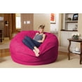 thumbnail image 6 of Chill Sack Bean Bag Chair, Memory Foam with Microsuede Cover, Kids, Adults, 6 ft, Pink, 6 of 9