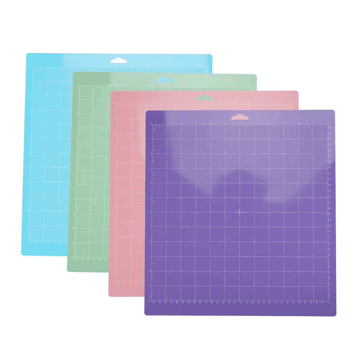 8 Pcs Mixed Color PVC Cutting Mat Grid Cutting Pads Cutting Plotter Pad Replacement Accessories for Maker/Cameo 4