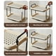 thumbnail image 5 of Fiudx Estante para Tazas, Elegante Diseño Rojo, Organizador de Tazas de Gran Capacidad, Soporte Multifuncional de Escritorio, para Uso En Casa, Cocina y Oficina, Tamaño 59,5 X 36,5 X 25,5 Cm, 5 of 7