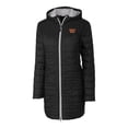 thumbnail image 2 of Women's Cutter & Buck Black Washington Commanders  Rainier PrimaLoft- Eco Insulated Full-Zip Hooded Long Coat, 2 of 3