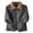 Black, variant on Winter clothing for women Plus Size Winter Coat Women Short Puffy Jacket Warm Collar Outerwear Cozy Fall Winter Fashion Thickened Casual Trench Coat