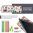 thumbnail image 5 of Naloa Alpaca Flower Leather Pencil Case, Makeup Pouch, Zipper Pouch for Daily Essentials, Storage Organizer, Cosmetics and Stationary Bag, 5 of 7