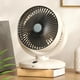 thumbnail image 3 of Ventilador de sobremesa modelo 2025 | Pequeño, portátil, potente, de aire caliente | Compacto y silencioso, ideal para dormitorios, oficinas y oficinas | Opciones en blanco cálido y blanco do, 3 of 5