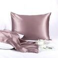 thumbnail image 6 of Unique Bargains Mulberry Silk Pillowcase for Skin 25 Momme Mauve King, 6 of 8