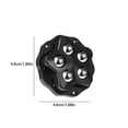 thumbnail image 2 of Advancent Polea Universal de 4 piezas con ruedas para electrodomésticos de cocina, caja de almacenamiento DIY, Mini ruedas giratorias Decoración del hogar 4 piezas negro, 2 of 6