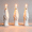 3Pcs 6.1 Inch C#2, variant on 2 Pcs Spooky Halloween Themed Soy Wax Candles, Ghost‑Style Decorative Tabletop Ornament, Atmospheric Home Accent for Halloween Parties, Gothic Styling and Holiday Table Centerpieces
