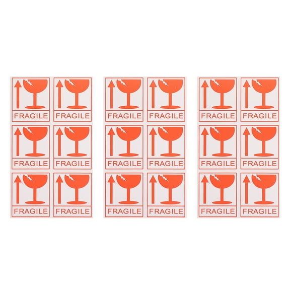 Raindrops  258 Pcs Labels for Storage Bins Fragile Warning Stickers Portable Shipping