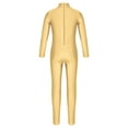 thumbnail image 5 of Rswnyirn Kids Girls Boys One Piece Gymnastics Full Body Bodysuit Long Sleeve Ballet Dance Jumpsuit Nude 13-14, 5 of 7
