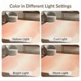 thumbnail image 7 of ODIKA 6'x9' Washable Area Rug Easy Care, Non-Shedding, Peach Coral Blush Undulating Bands Smooth Gradient Tonal Transitions for Queen Size Bedroom Under Bed Master Suite, 7 of 7