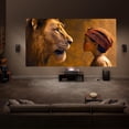 thumbnail image 4 of Restored Hisense PT1 Ultra Short Throw Triple Laser Projector, 4K UHD, Google TV, 80'' - 150'', 2500 Lumens, 3000:1 Contrast, IMAX Enhanced, Dolby Vision & Atmos, 3D, 240 High Refresh Rate (Refurbished), 4 of 10