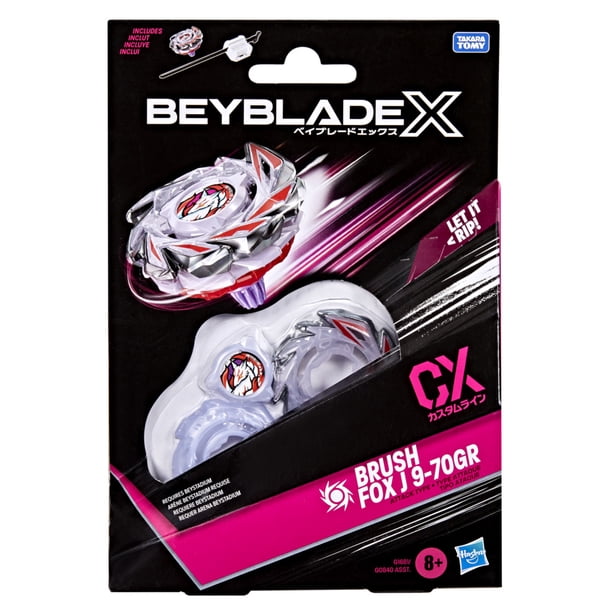Beyblade, Top Gear Battle Pack, CX Brush Fox J 9-70GR, Attack Spin