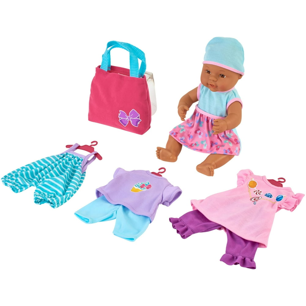 My Sweet Love 12.5" 12Piece Baby Doll & Outfits Play Set, Multiple Colors