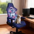 thumbnail image 3 of Xoenoiee Wolf Rose Butterfly Forest Pattern Computer Game Chair Covers with Armrest Cover Washable Computer Chair Slipcovers Removable Kitchen Chair Covers for Home Kitchen Restaurant, 3 of 7