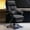 Black, variant on WXJHL Executive Office Chair with Foot Rest Comfortable High Back Computer Gaming Chairs Home Office Desk Chairs Big and Tall PU Leather Work Chair