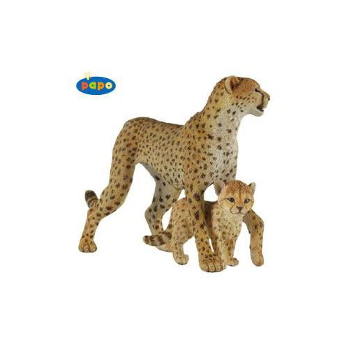 rough Made a contract barbecue Cheetah with Cub By Papo - PP50044 - Walmart.com