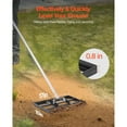 thumbnail image 5 of KFFKFF Garden Leveling Rake, Soil Equalizer with 78 in Grip, 17x10 in Earth Plate, Corrosion-Resistant Carbon Steel Ground Equalizer, 5 Heights Configurable, 5 of 9