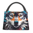 thumbnail image 1 of Easygdp Tie-Dye Wolf Head Bolsa de Almuerzo Insulada Reutilizable, Bolsa de Mano y Bandolera para Oficina, Trabajo, Viajes, 1 of 6