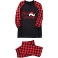 thumbnail image 3 of SPANBILT Pijamas navideños Conjuntos Familiares PJ con Letras y Cuadros Estampados Linda Camiseta de Manga Larga y Ropa de Dormir Inferior, 3 of 3