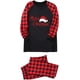 thumbnail image 3 of SPANBILT Pijamas navideños Conjuntos Familiares PJ con Letras y Cuadros Estampados Linda Camiseta de Manga Larga y Ropa de Dormir Inferior, 3 of 3