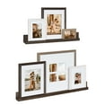 thumbnail image 2 of Kate and Laurel Bordeaux Farmhouse Gallery Floating Shelf and Wall Frame Kit, Set of 8, Multiple Finishes, Assorted Size Frames and Two Display Shelves, 2 of 8
