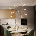 thumbnail image 6 of Aiwen Industrial Sputnik 10 Lights Pendant Light Simple Linear Chandelier, 6 of 8