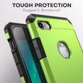 thumbnail image 3 of Étui iPhone 7/8, Protection Extrême Double Couche Étui Robuste pour Apple iPhone 7/8 (Vert Lime), 3 of 6