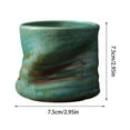 thumbnail image 5 of Taza de café de cerámica, taza pequeña para café, taza de té sin asas, taza de té de 200 ml para café con leche, espresso, , café, cafetería Verde, 5 of 5