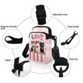 thumbnail image 5 of HELLHERO Loving Cat Shoulder Purse for Adult Double-layer Travel Crossbody Purse Polyester 2 Zippers, 5 of 7