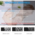 thumbnail image 3 of Despertador Digital WEIHJMXG Reloj LED con Pantalla de Temperatura y Control de Voz, 3 of 5