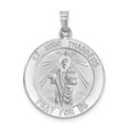 thumbnail image 1 of FB Jewels 14k White Gold Saint Jude Medal Pendant, 1 of 4