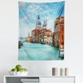 thumbnail image 1 of Italy Tapestry, Image of the Grand Canal in Venice Italy and Historical Architecture Print, Fabric Wall Hanging Decor for Bedroom Living Room Dorm, 5 Sizes, Turquoise Orange Blue, by Ambesonne, 1 of 1