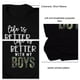 thumbnail image 5 of Camiseta estampada con cuello redondo para mujer, camisetas holgadas de fibra de poliéster suave y transpirable para oficina, citas, calle, negro, S, 5 of 6