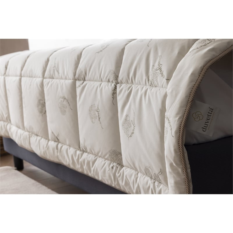 Duvetta 100 Wool Comforter with Cotton Fabric Cover New Zealand Wool King Size