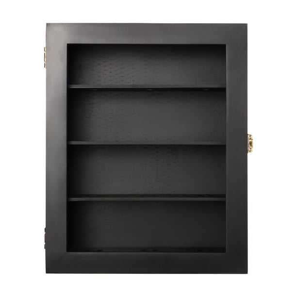 Vitrina de madera para coleccionistas con 80 compartimentos 80x4,5x40,5 Vitrina de madera para coleccionistas con 80 compartimentos 80x4,5x40,5