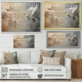 thumbnail image 4 of Designart "Tranquil Floral Tree with Grey and White Birds II" Animals Framed Wall Art - Modern Farmhouse White Bird Bedroom Framed Canvas Wall Art, 4 of 6